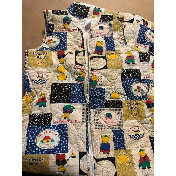 Vintage Baby Club Quilted Sleep Sack Bag Country Pattern Full Zip Cotton 110 CM - Picture 4 of 7
